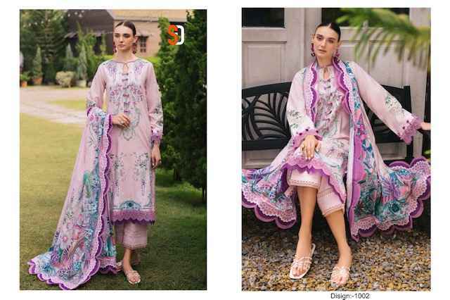 Shraddha Designer Jade Urbane Vol-1 Lawn Cotton Dress Material (4 pcs Catalogue)