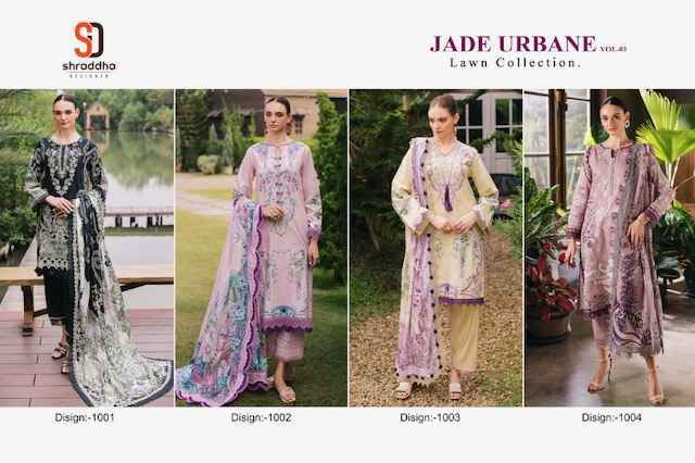 Shraddha Designer Jade Urbane Vol-1 Lawn Cotton Dress Material (4 pcs Catalogue)