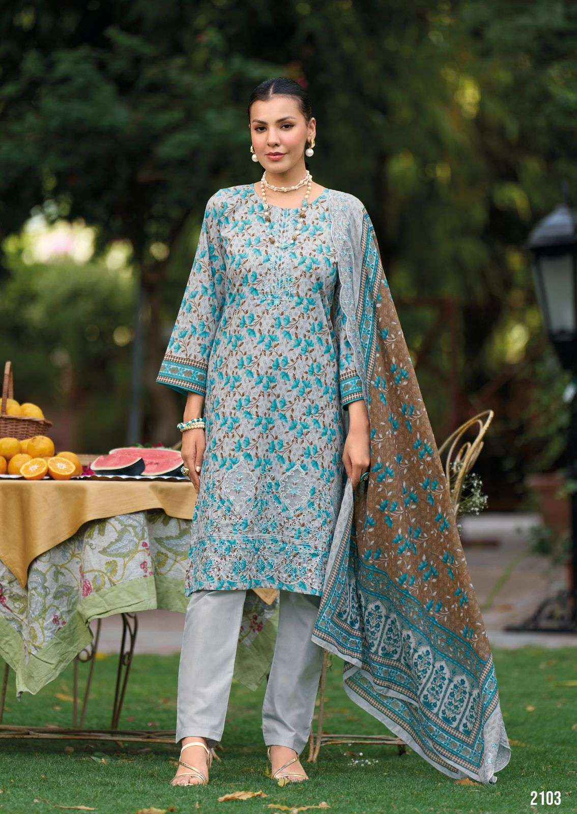 Shree Fabs Bin Saeed Lawn Collection Vol-21 Cotton Dress Material (6 pcs Catalogue)