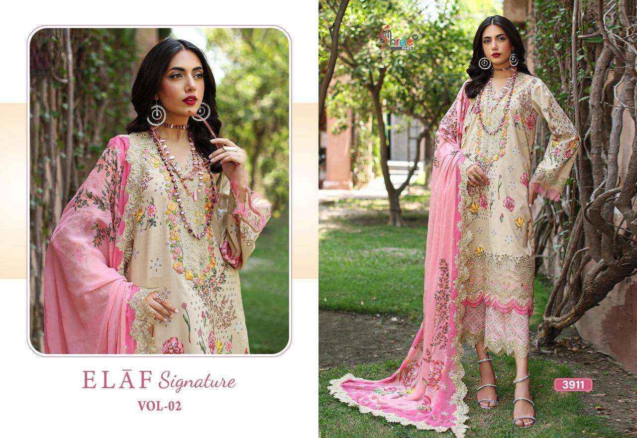 Shree Fabs Elaf Signature Vol-2 Lawn Cotton Dress Material (6 pcs Catalogue)