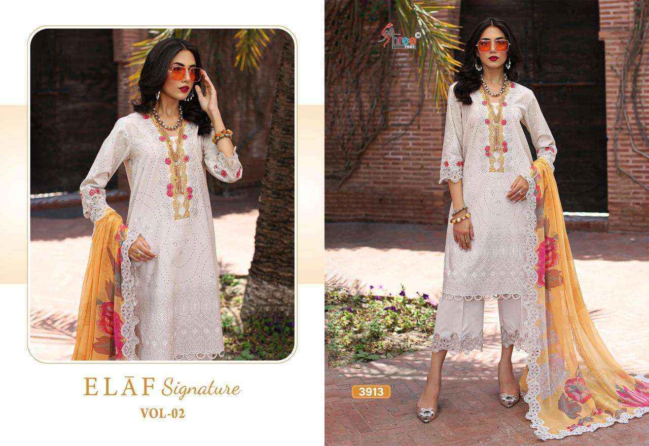 Shree Fabs Elaf Signature Vol-2 Lawn Cotton Dress Material (6 pcs Catalogue)