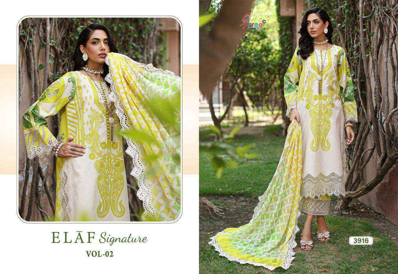 Shree Fabs Elaf Signature Vol-2 Lawn Cotton Dress Material (6 pcs Catalogue)