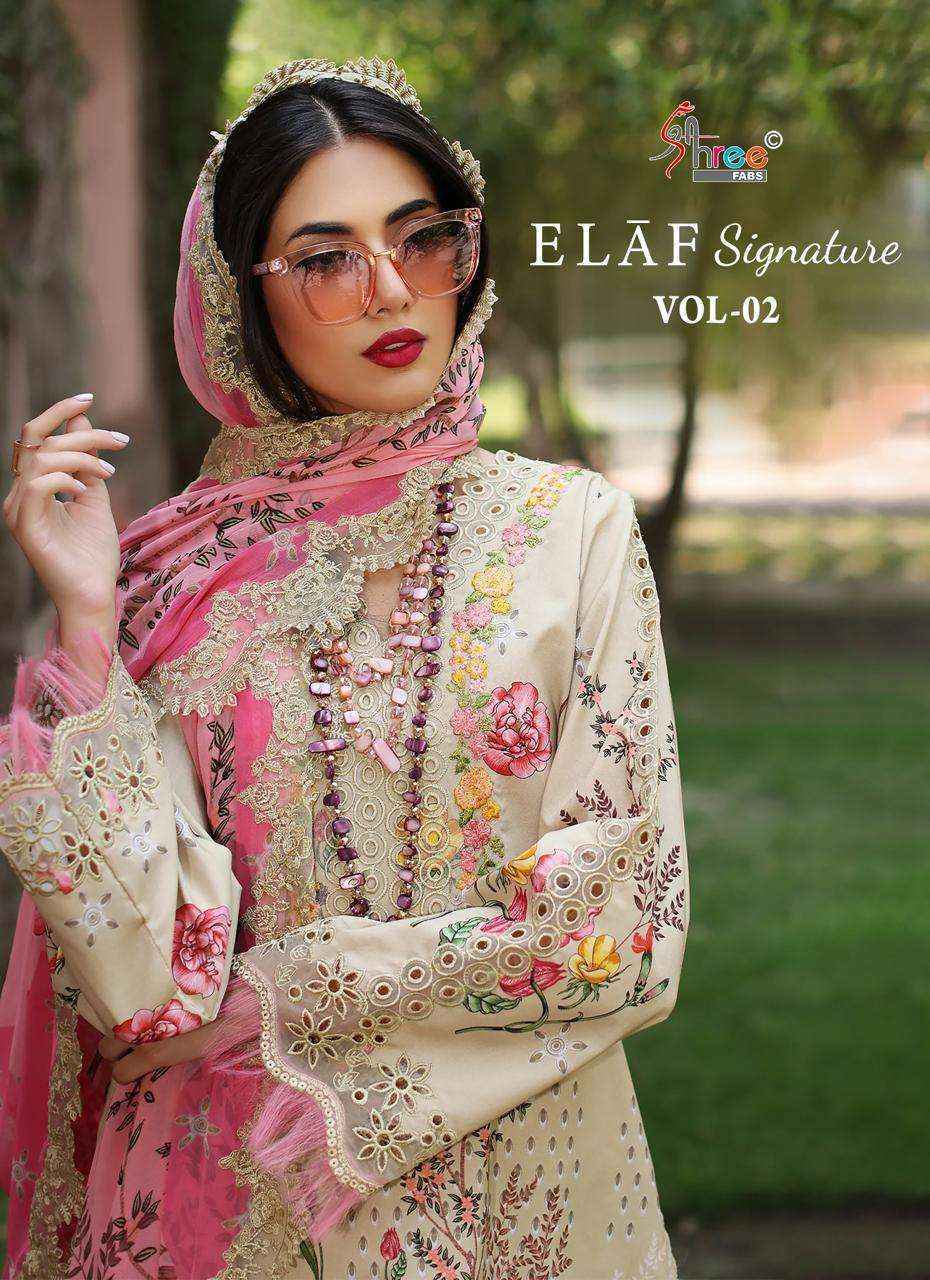 Shree Fabs Elaf Signature Vol-2 Lawn Cotton Dress Material (6 pcs Catalogue)