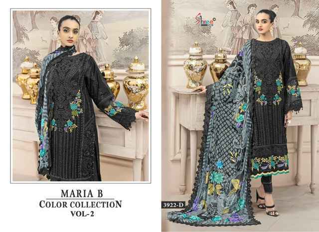 Shree Fabs Maria B Colour Collection Vol-2 Cotton Dress Material (4 pcs Catalogue)