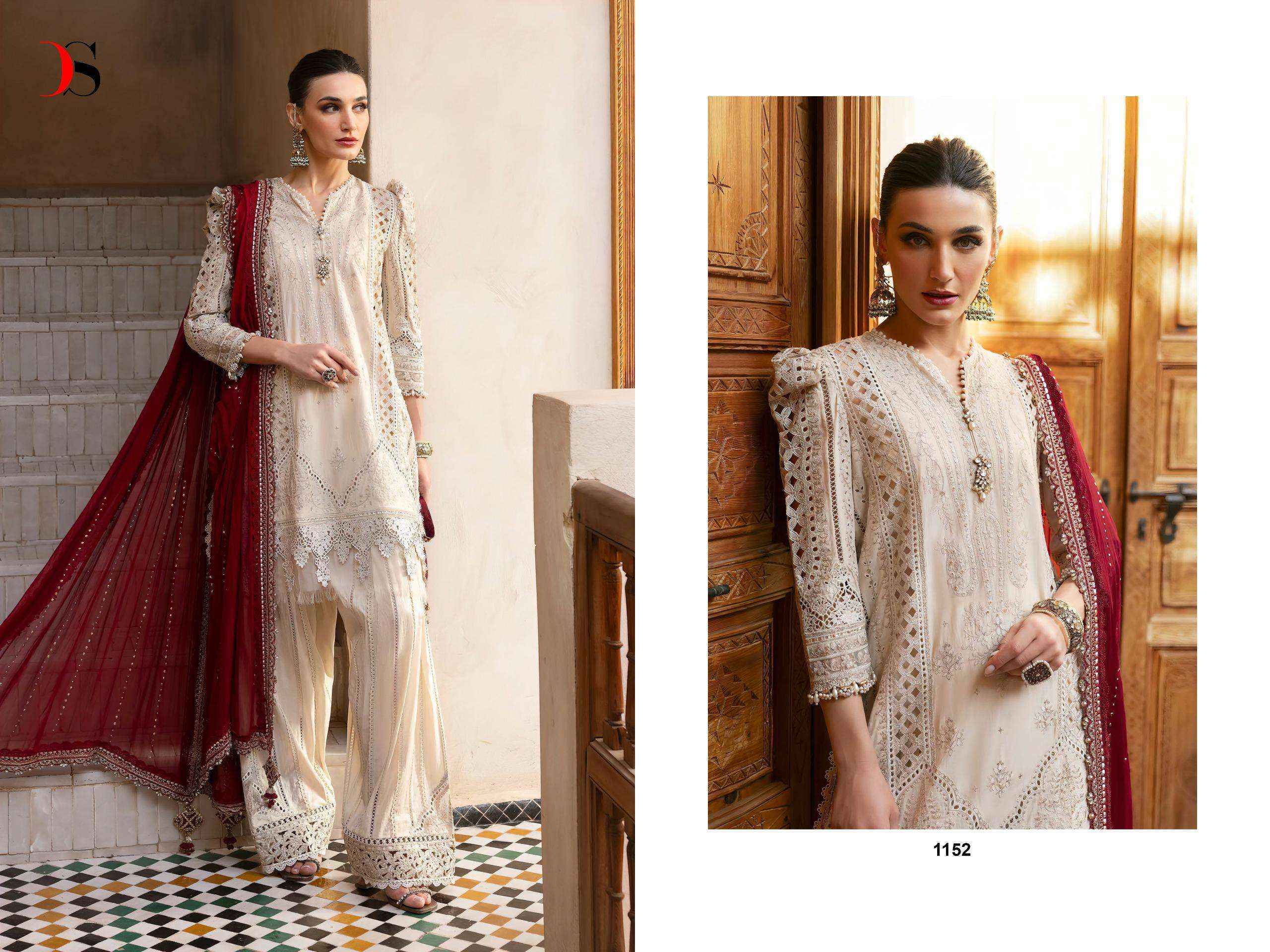 Shree Fabs Maria B Premium Embroidered-25 Cotton Dress Material (4 pcs Catalogue)