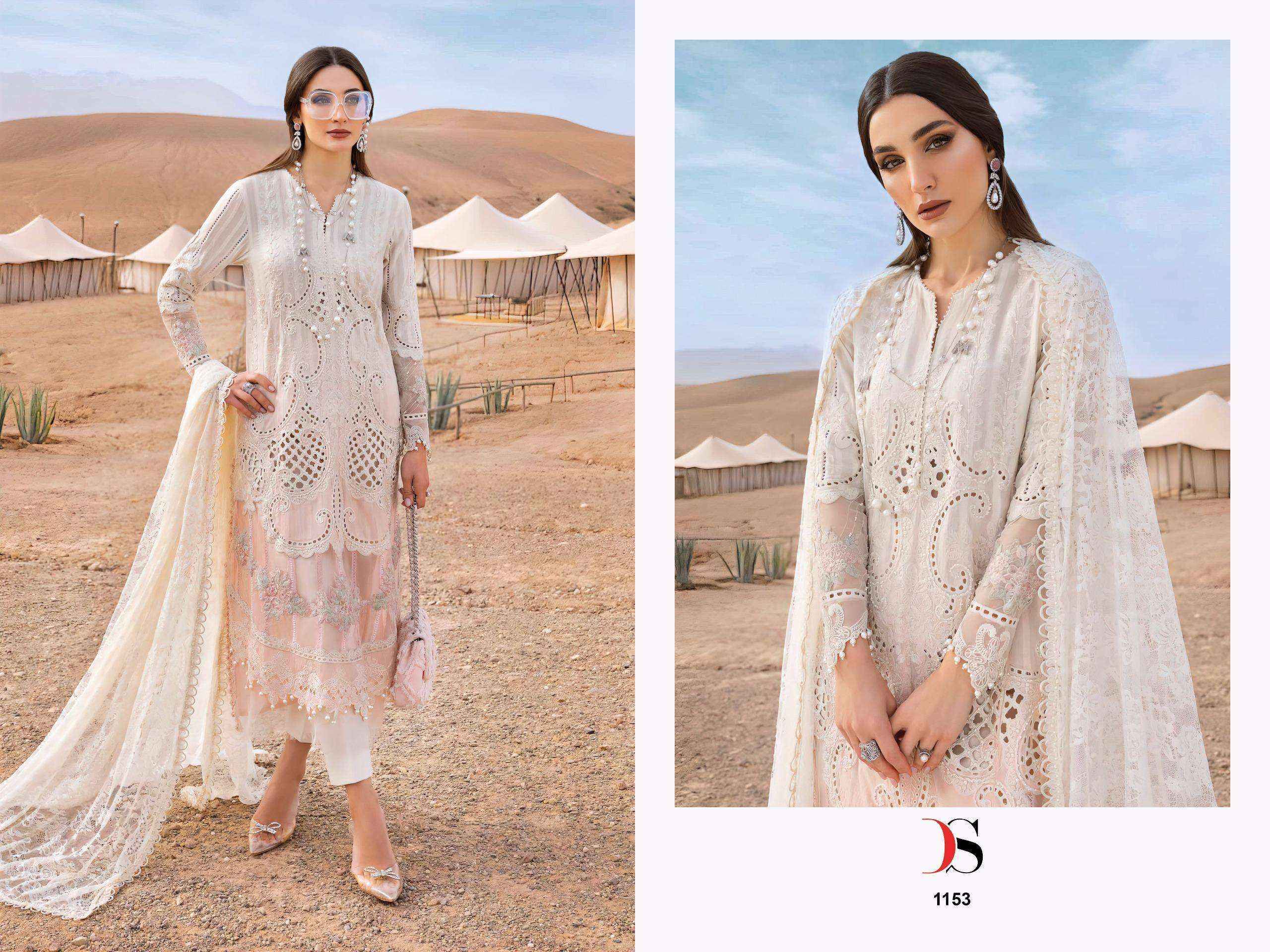 Shree Fabs Maria B Premium Embroidered-25 Cotton Dress Material (4 pcs Catalogue)