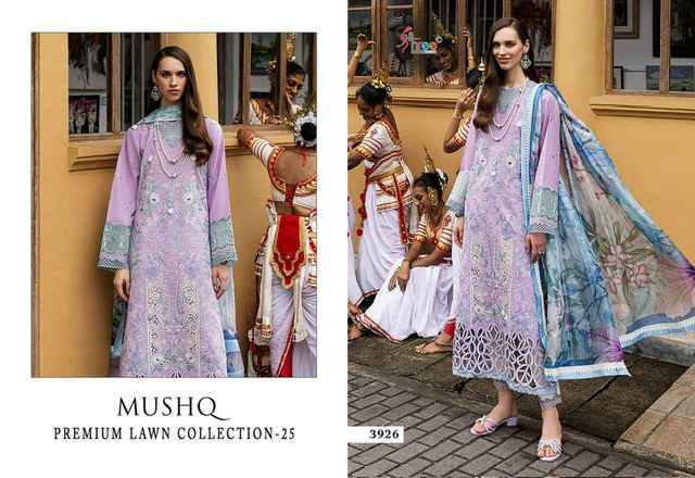 Shree Fabs Mushq 25 Lawn Cotton Dress Material (5 pcs Catalogue)
