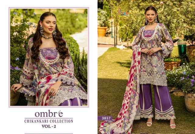 Shree Fabs Ombre Chikankari Collection Vol-2 Cotton Dress Material (8 pcs Catalogue)