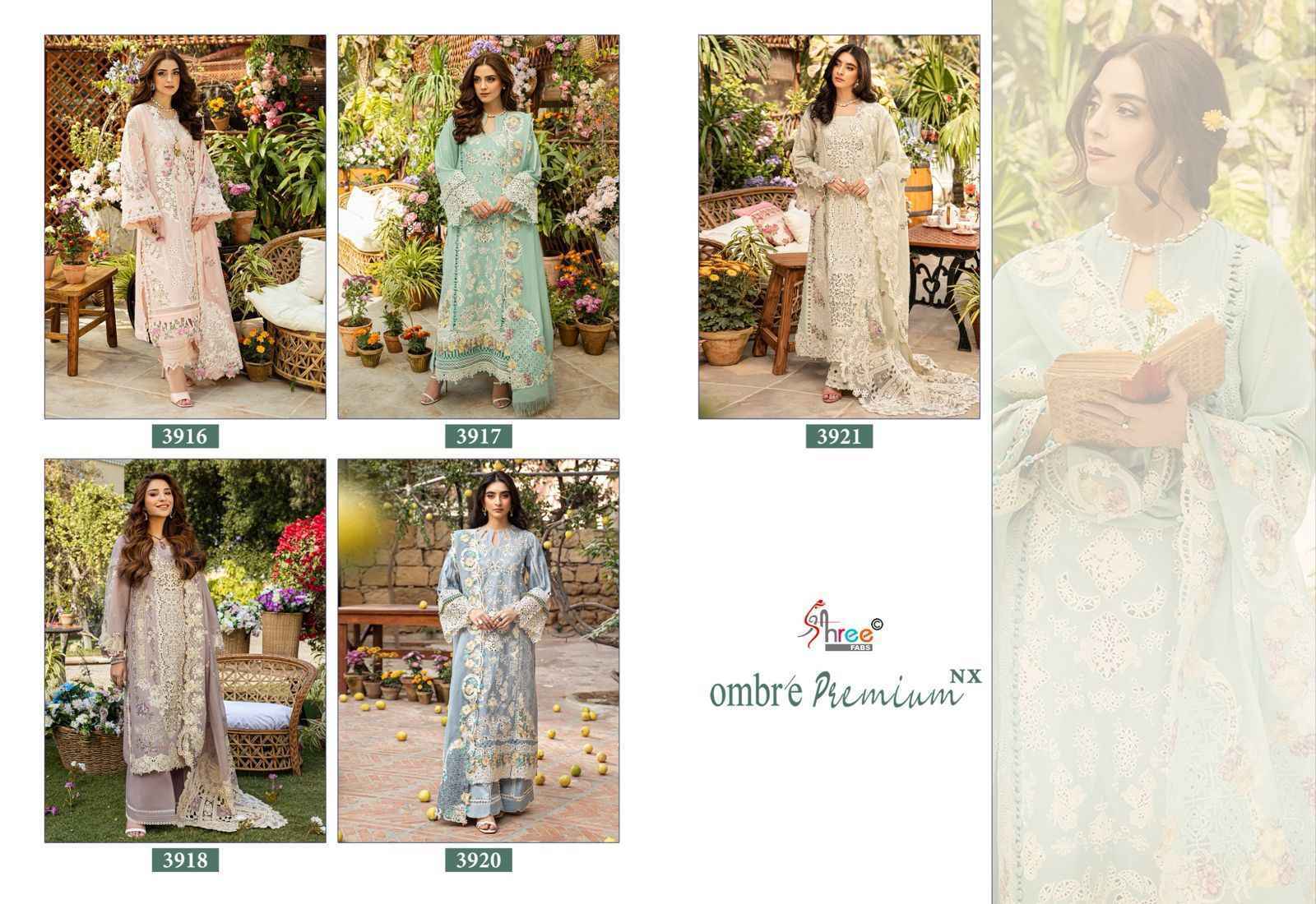 Shree Fabs Ombre Premium Nx Cotton Dress Material (5 pcs Catalogue)