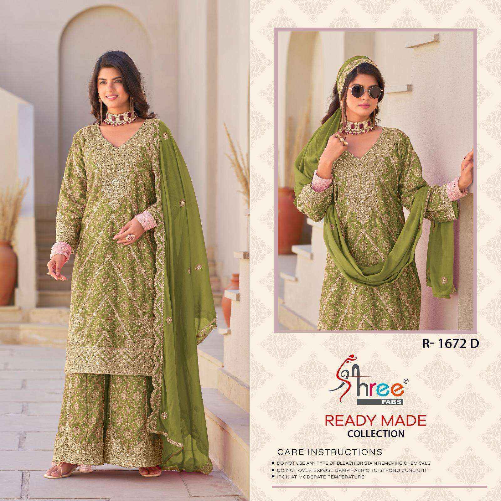 Shree Fabs R 1672 Readymade Chinon Dress 4 pcs Catalogue