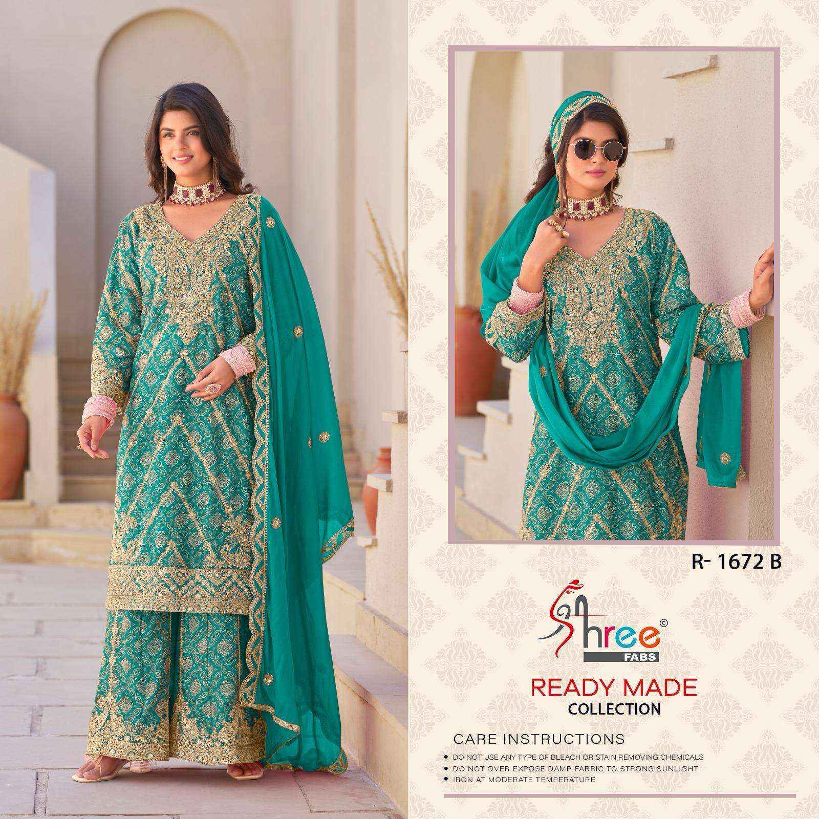 Shree Fabs R 1672 Readymade Chinon Dress 4 pcs Catalogue