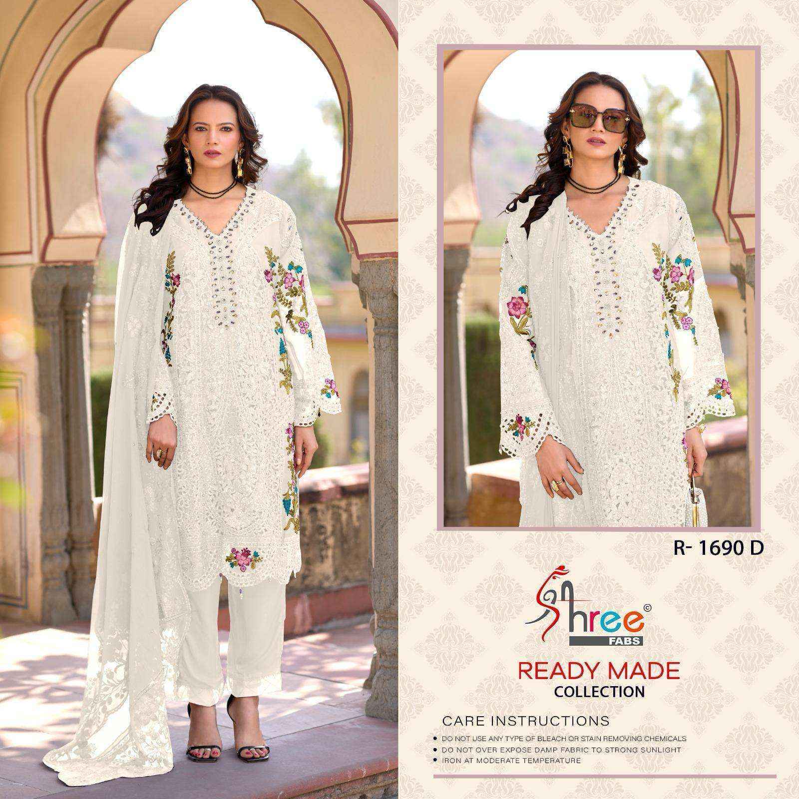 Shree Fabs R 1690 Readymade Chiffon Dress 4 pcs Catalogue