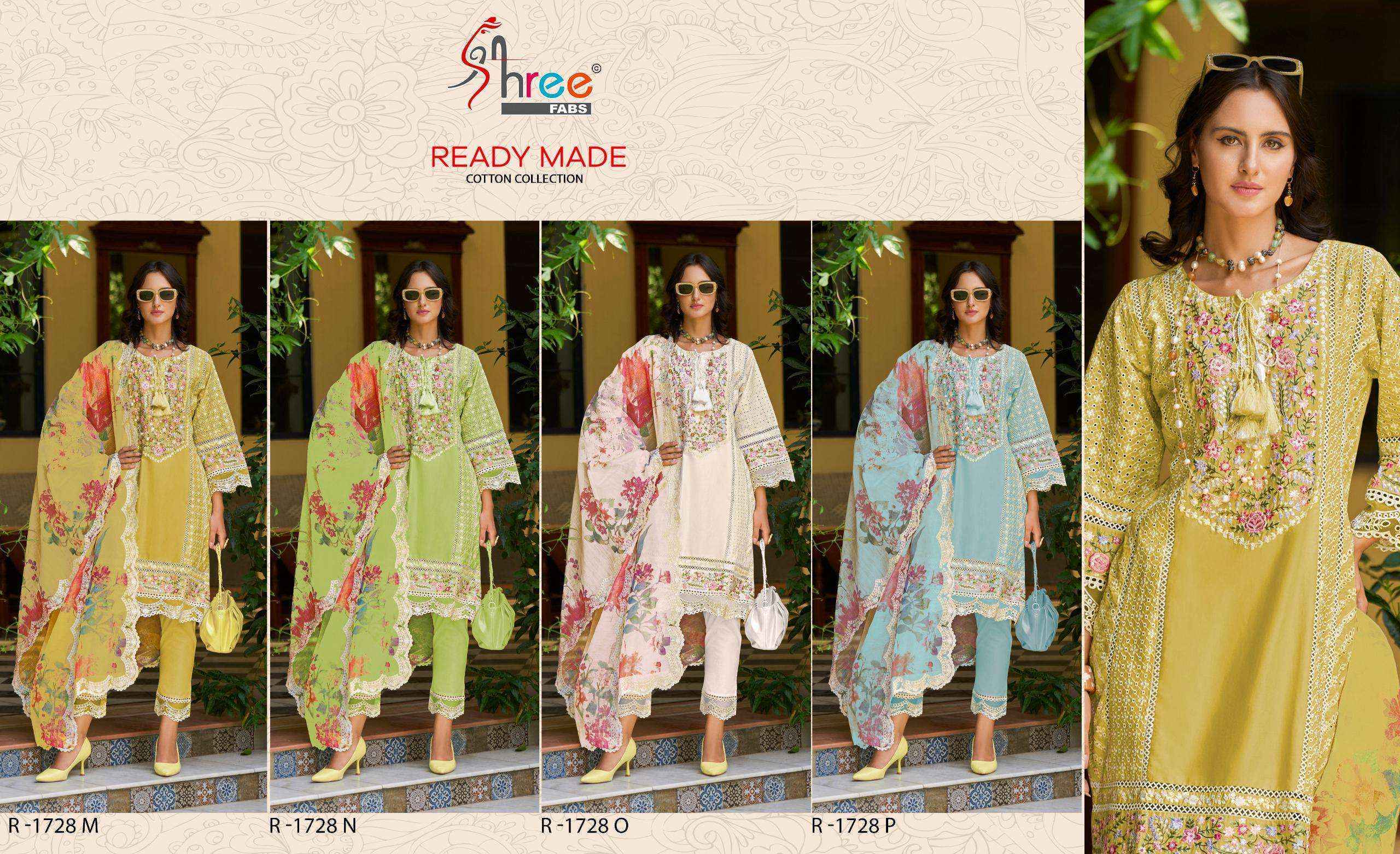 Shree Fabs R 1728 Readymade Cotton Dress 4 pcs Catalogue