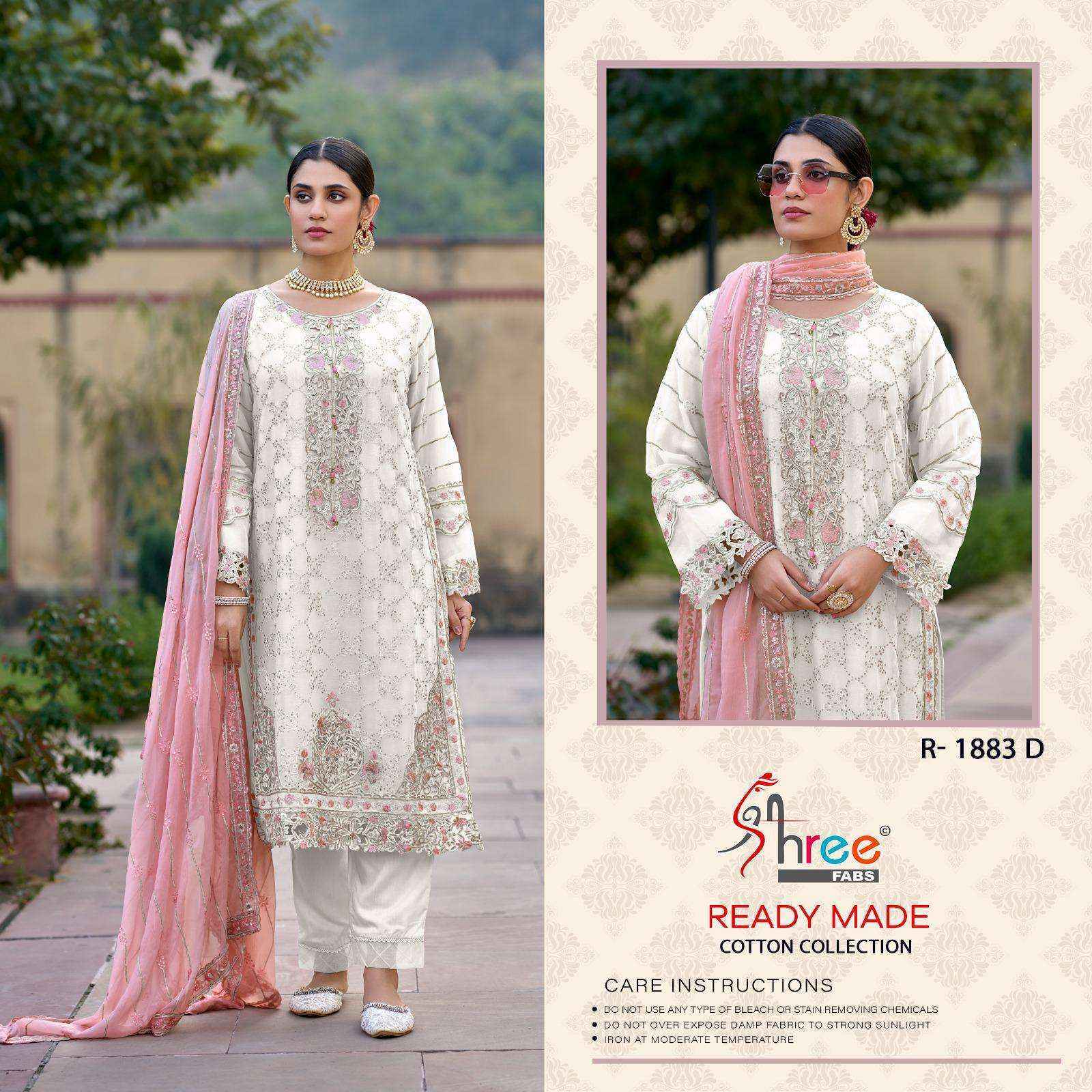 Shree Fabs R-1883 Readymade Lawn Cotton Dress (4 pcs Catalogue)