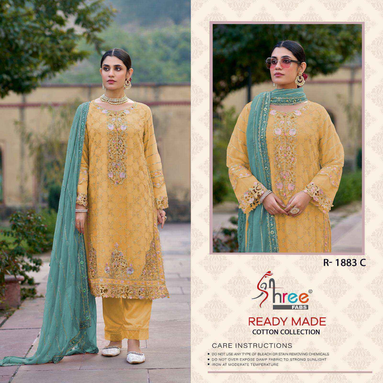 Shree Fabs R-1883 Readymade Lawn Cotton Dress (4 pcs Catalogue)
