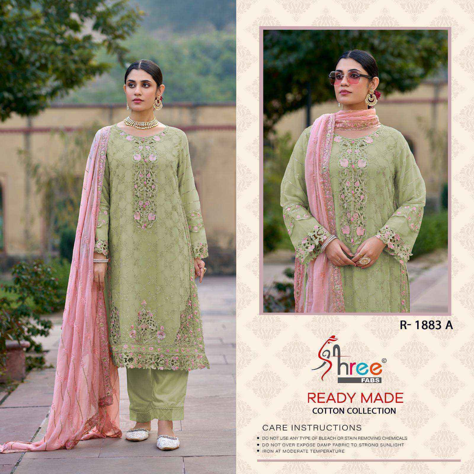 Shree Fabs R-1883 Readymade Lawn Cotton Dress (4 pcs Catalogue)