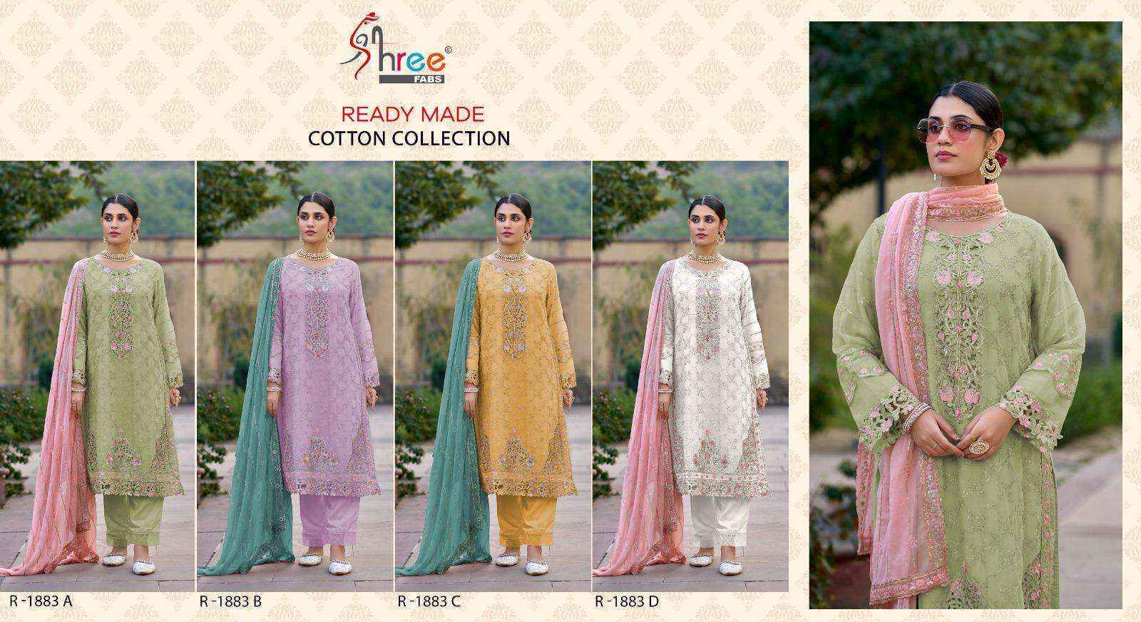 Shree Fabs R-1883 Readymade Lawn Cotton Dress (4 pcs Catalogue)