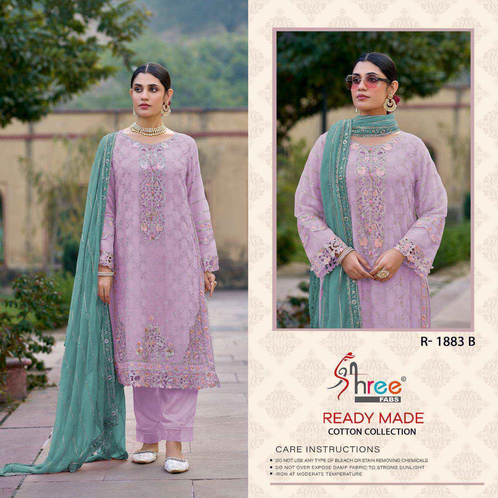 Shree Fabs R-1883 Readymade Lawn Cotton Dress (4 pcs Catalogue)