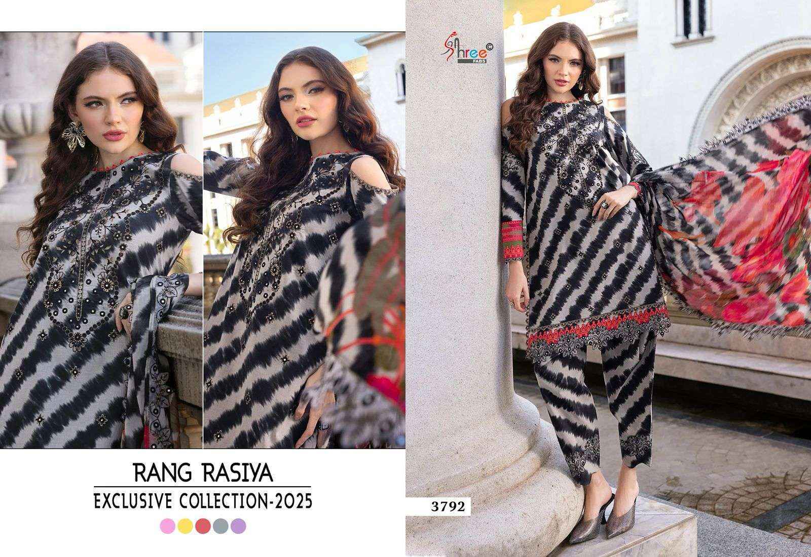 Shree Fabs Rang Rasiya Exclusive Collection-25 Cotton Dress Material (5 pcs Catalogue)
