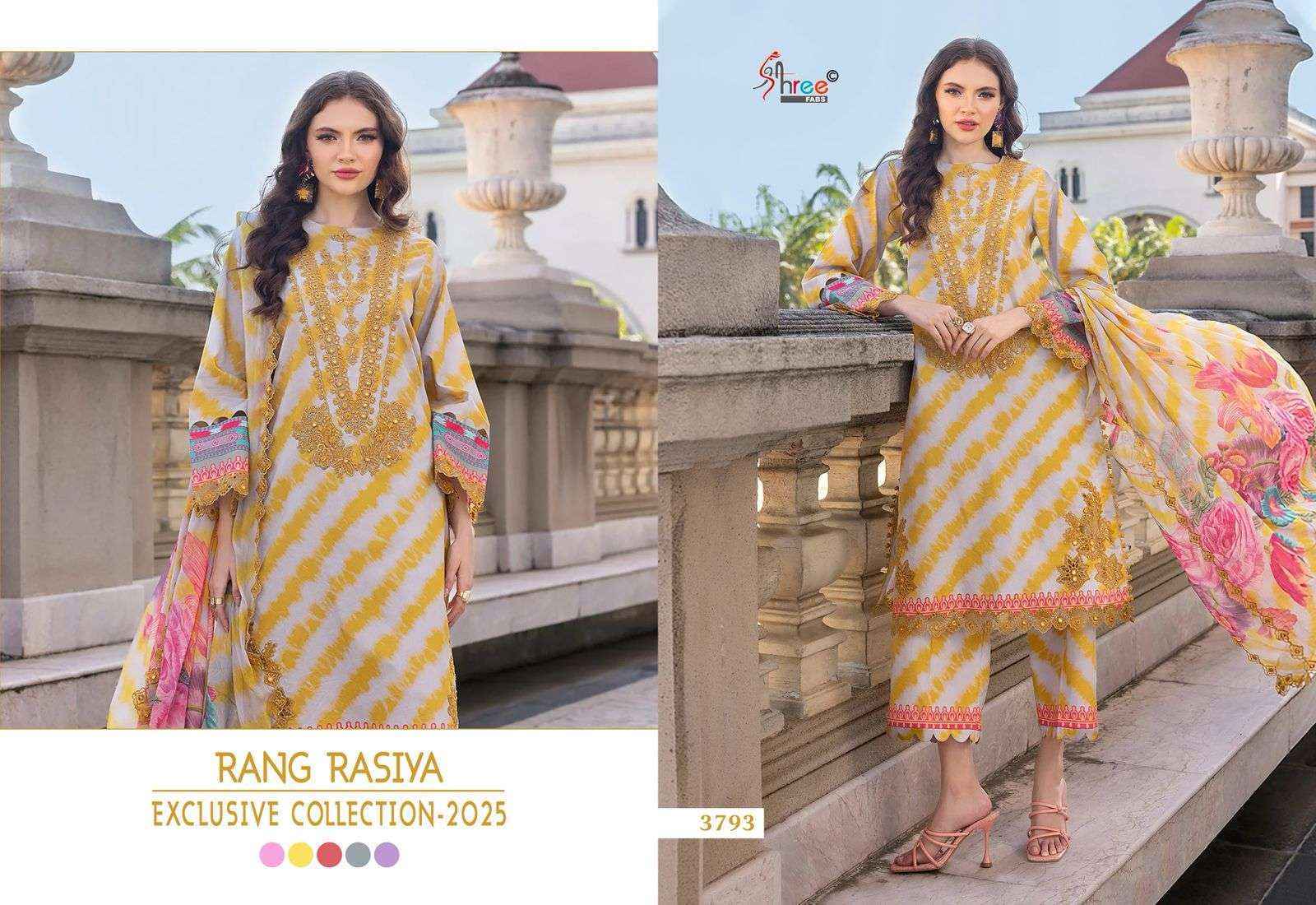 Shree Fabs Rang Rasiya Exclusive Collection-25 Cotton Dress Material (5 pcs Catalogue)