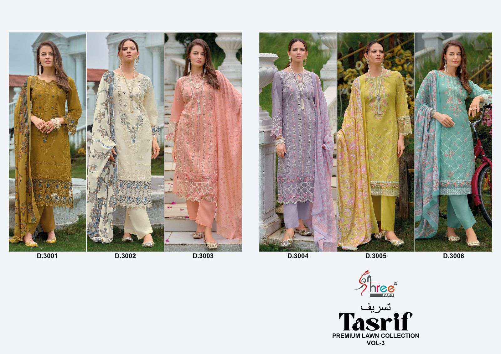 Shree Fabs Tasrif Vol-3 Cotton Dress Material (6 pcs Catalogue)