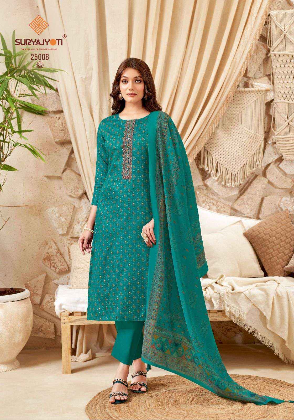 Suryajyoti Kalki Vol 25 Jam Satin Dress Material 8 Pc Catalouge