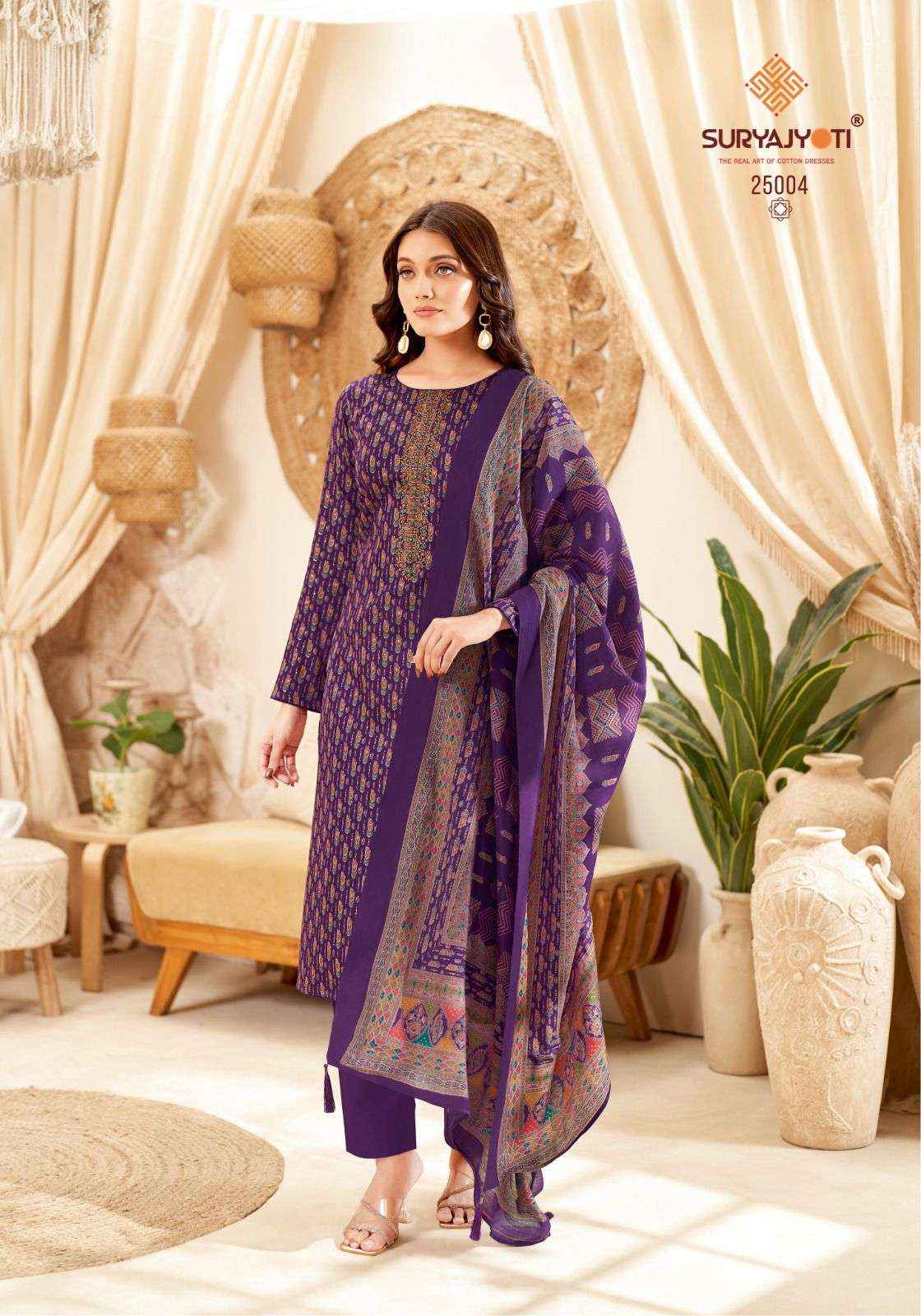 Suryajyoti Kalki Vol 25 Jam Satin Dress Material 8 Pc Catalouge