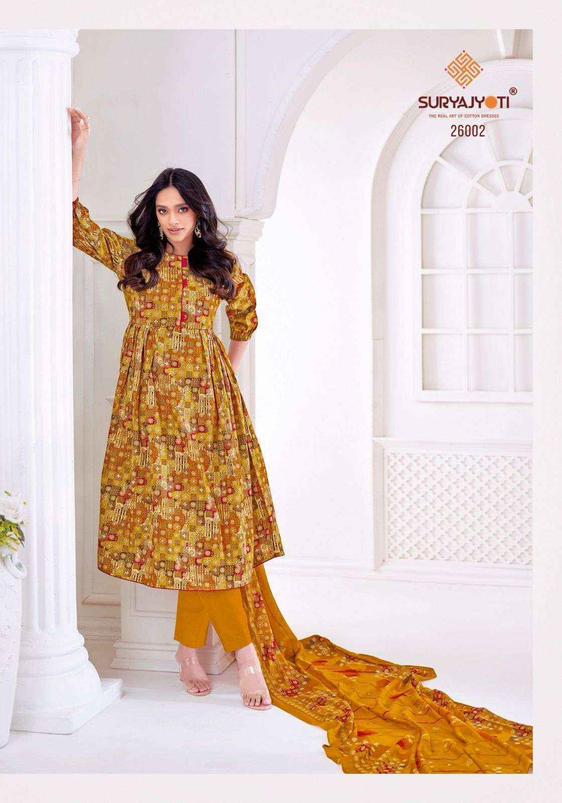 Suryajyoti Nargis Vol-26 Cotton Dress Material (10 pcs Catalogue)