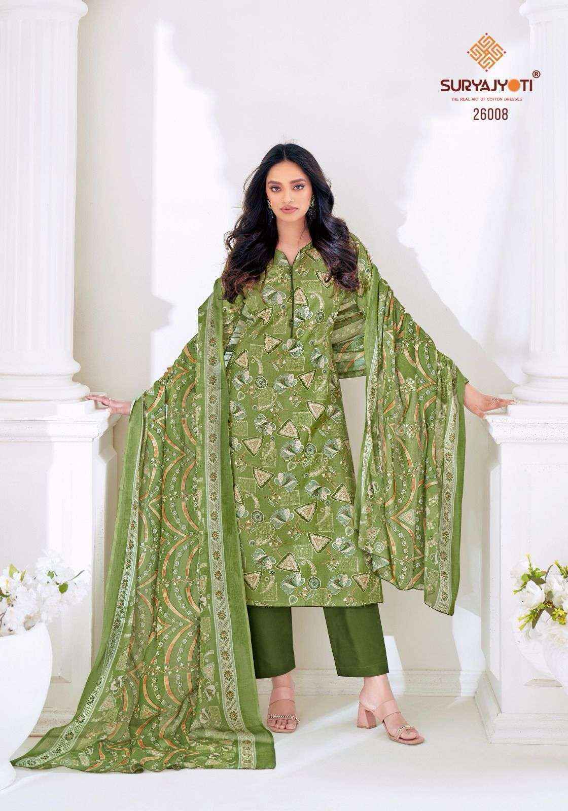 Suryajyoti Nargis Vol-26 Cotton Dress Material (10 pcs Catalogue)