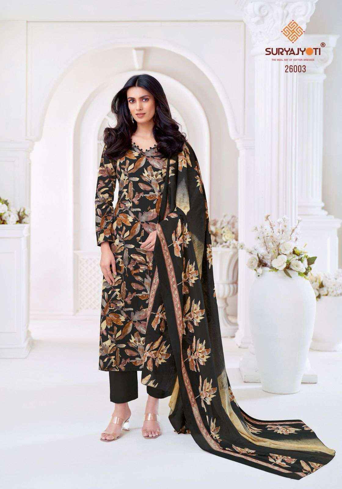 Suryajyoti Nargis Vol-26 Cotton Dress Material (10 pcs Catalogue)