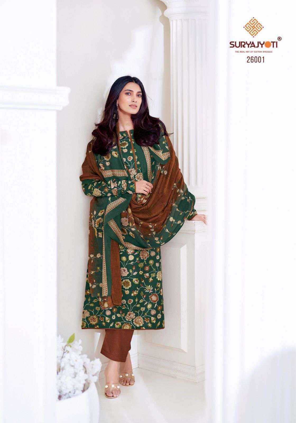 Suryajyoti Nargis Vol-26 Cotton Dress Material (10 pcs Catalogue)