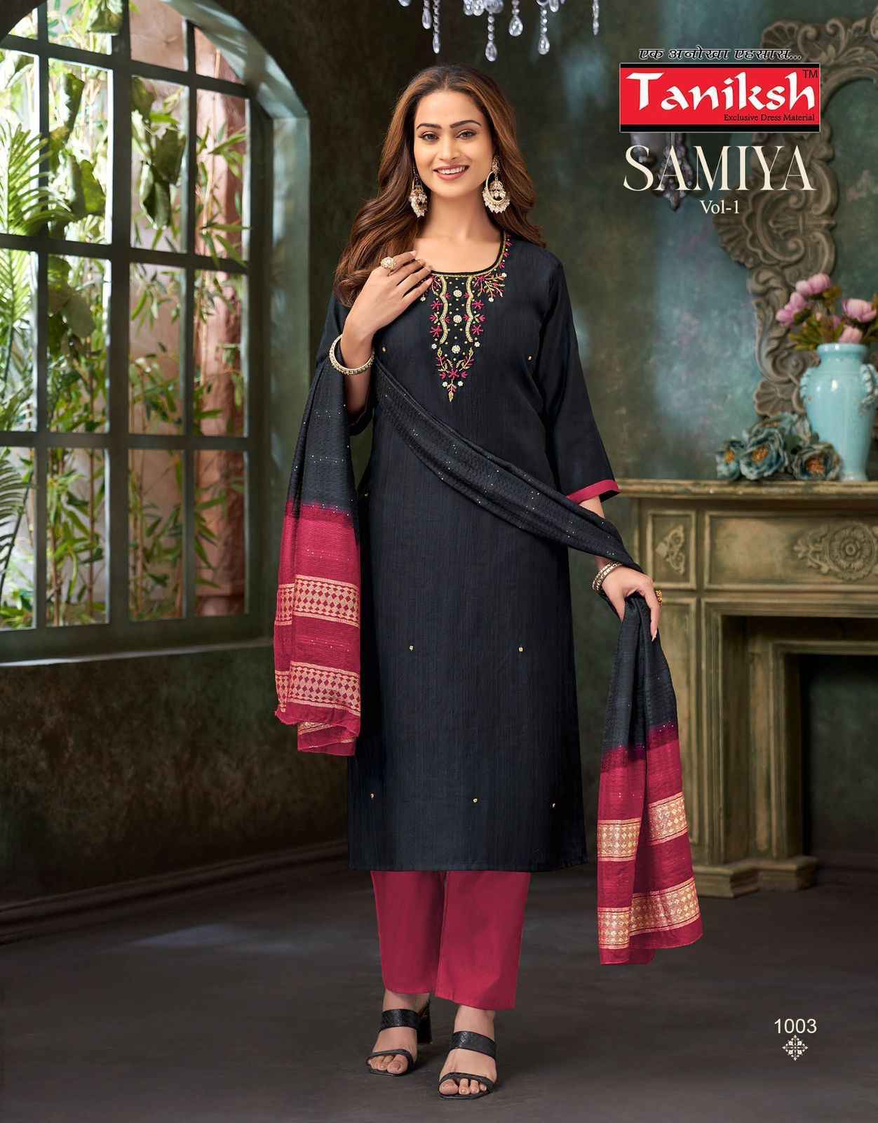 Taniksh Samiya Vol-1 Vertican Readymade Suit (8 pcs Catalogue)