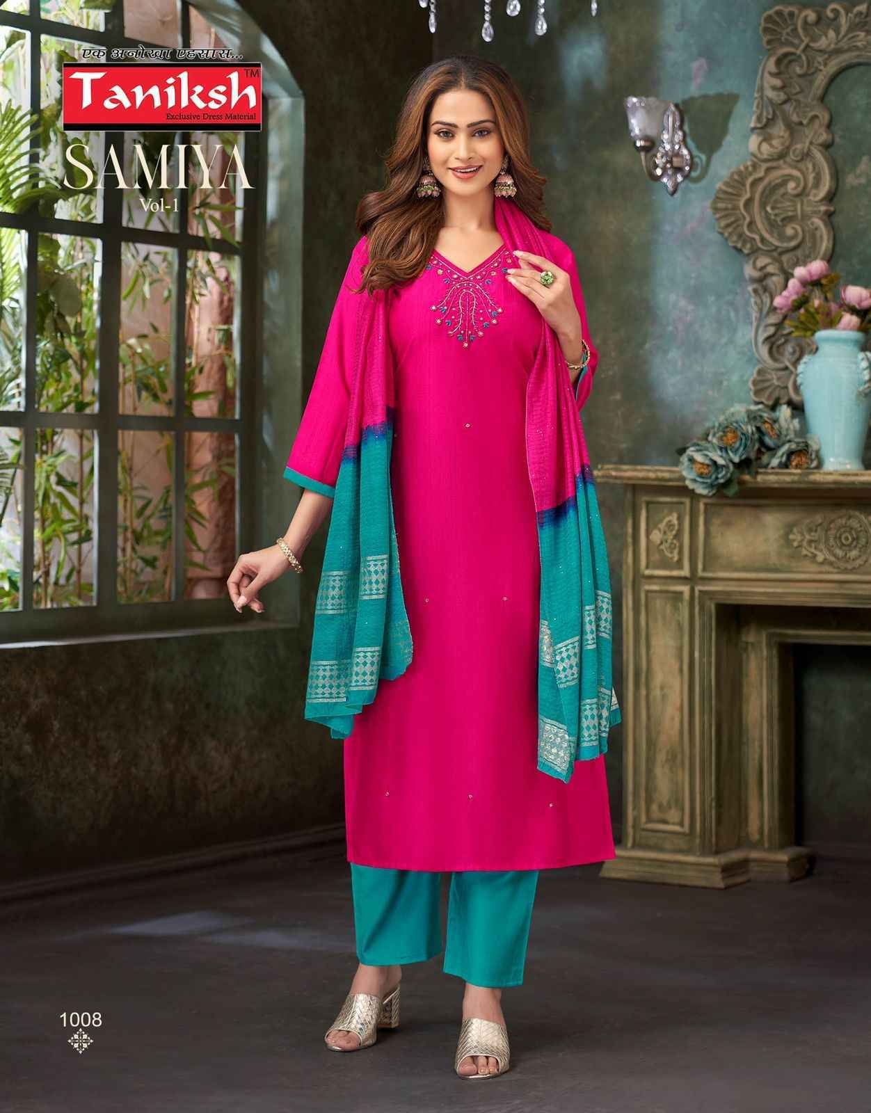 Taniksh Samiya Vol-1 Vertican Readymade Suit (8 pcs Catalogue)