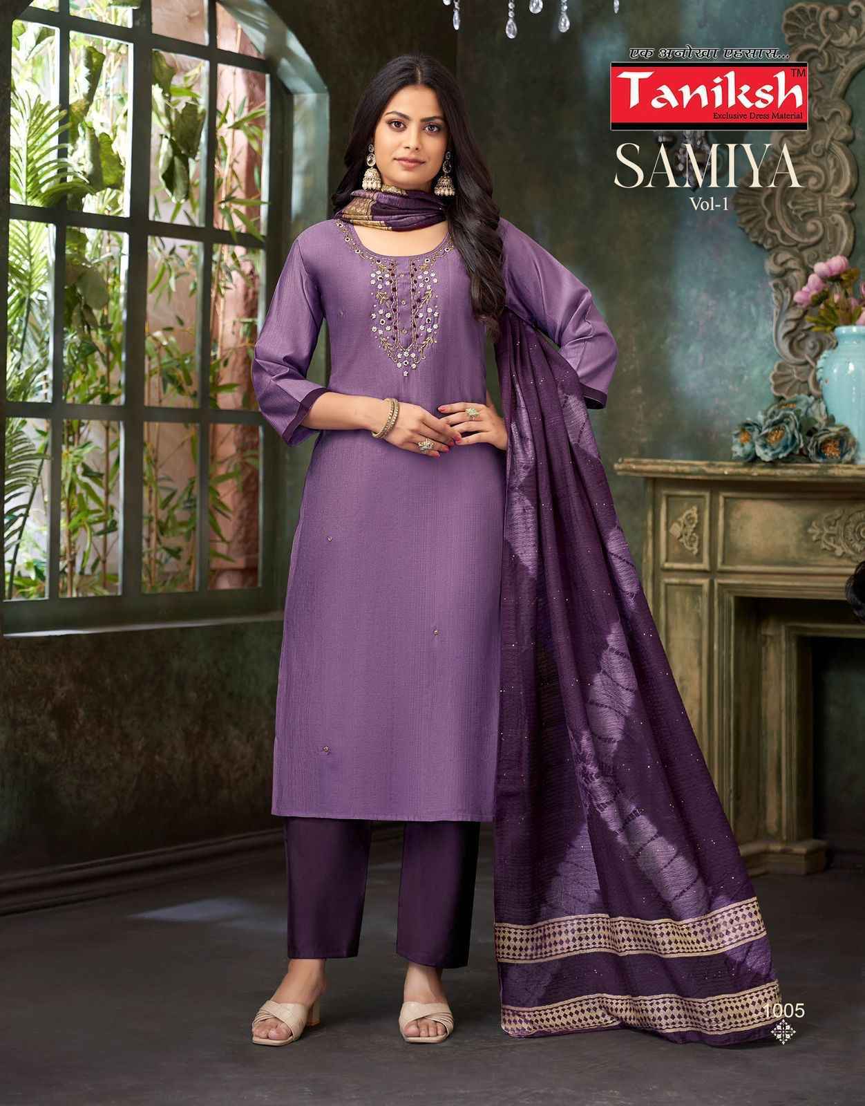 Taniksh Samiya Vol-1 Vertican Readymade Suit (8 pcs Catalogue)
