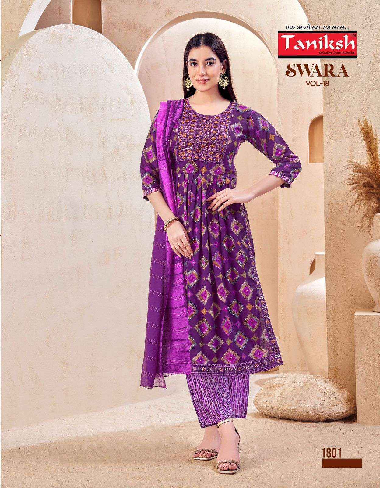 Taniksh Swara Vol-18 Rayon Readymade Suit (8 pcs Catalogue)