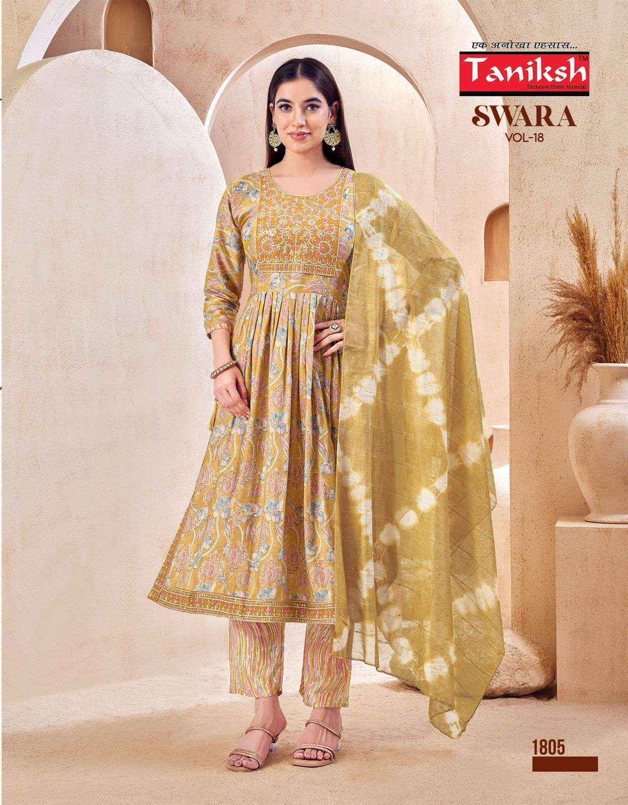 Taniksh Swara Vol-18 Rayon Readymade Suit (8 pcs Catalogue)
