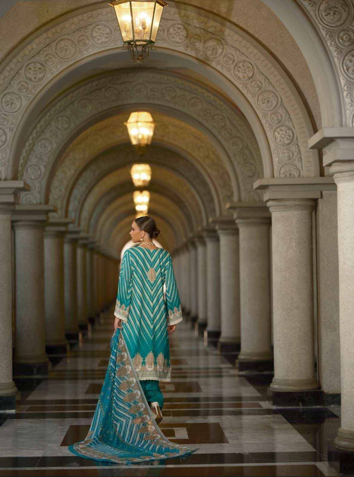 The Hermitage Shop Marrakesh Jam Satin Dress Material (6 pcs Catalogue)