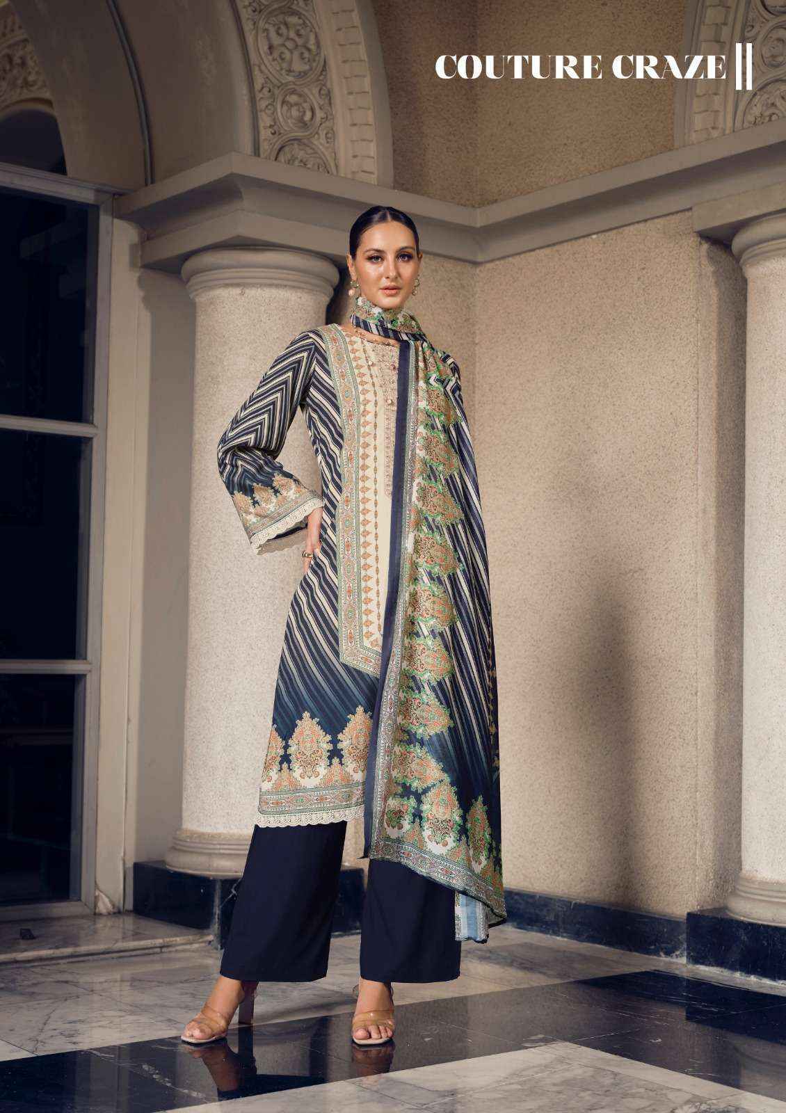 The Hermitage Shop Marrakesh Jam Satin Dress Material (6 pcs Catalogue)
