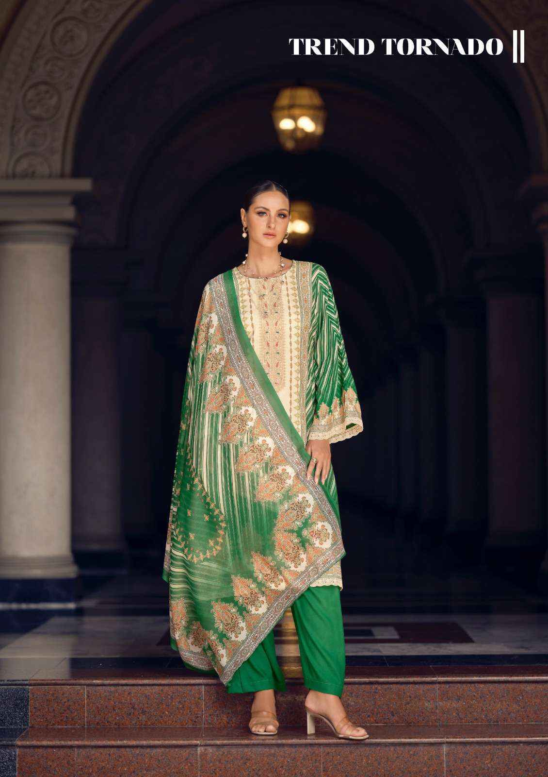 The Hermitage Shop Marrakesh Jam Satin Dress Material (6 pcs Catalogue)