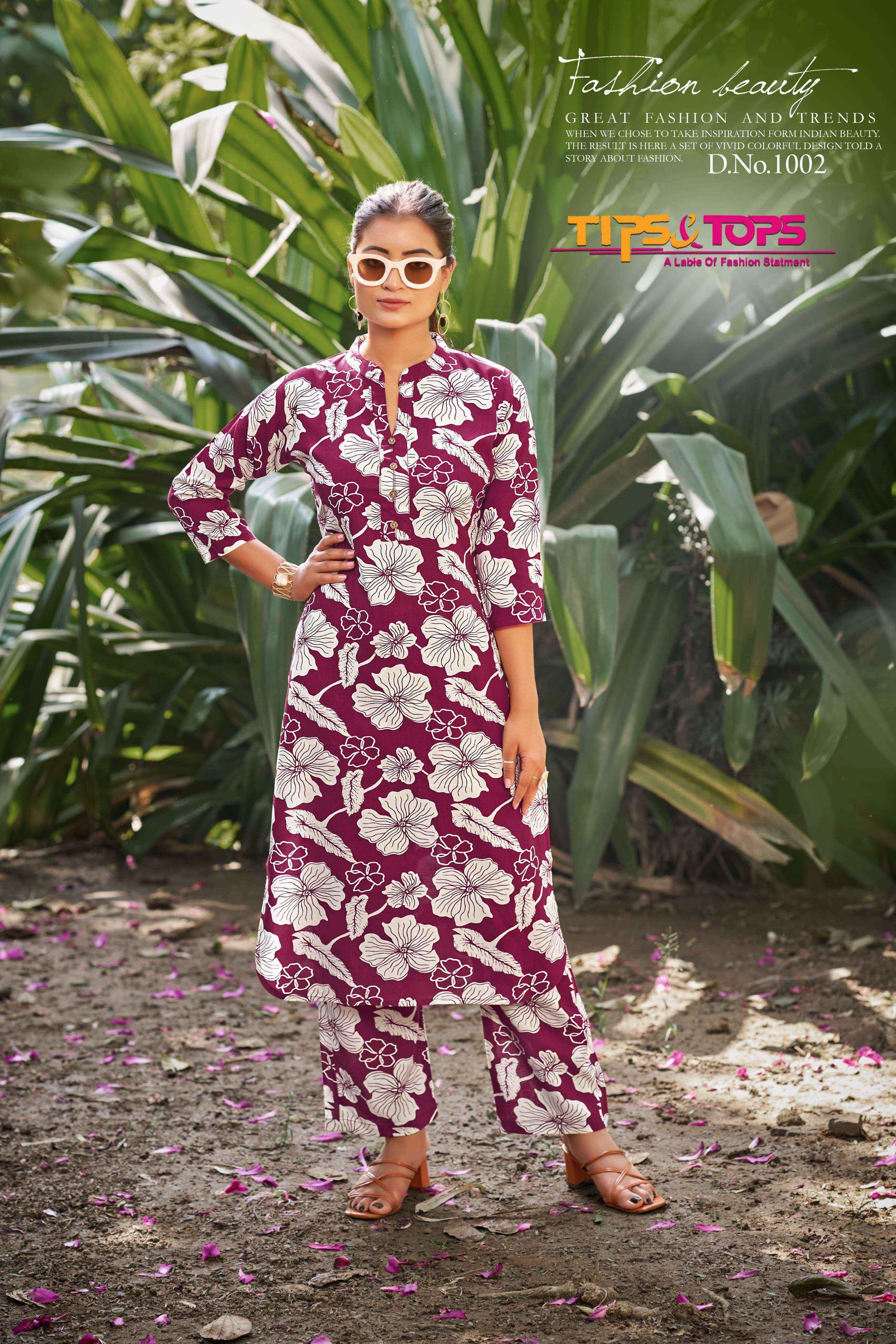 Tips & Tops Cinderella Vol-3 Rayon Co ord set (6 pcs Catalogue)