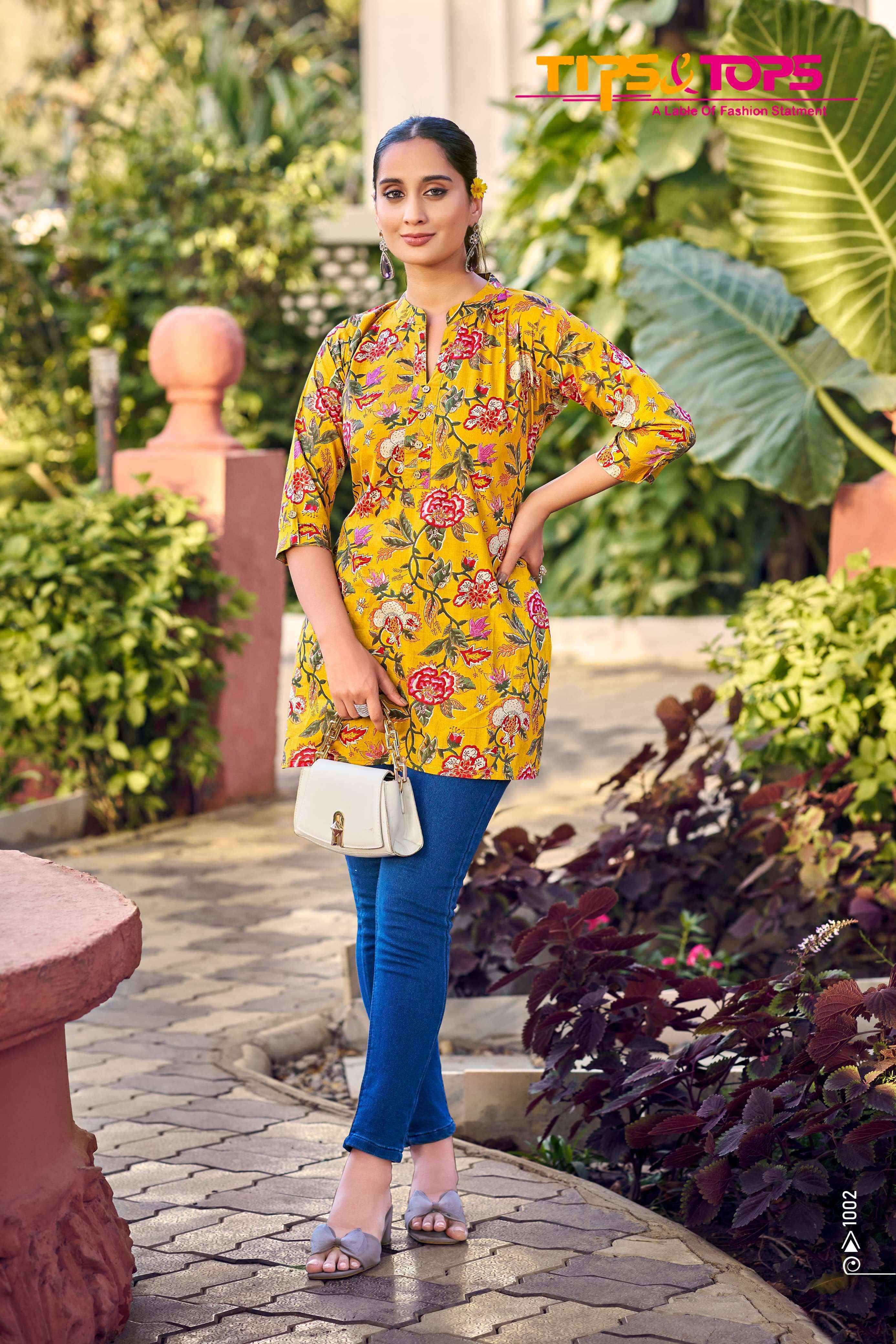 Tips & Tops Cotton Shorties Vol-8 Cotton Kurti (8 pcs Catalogue)