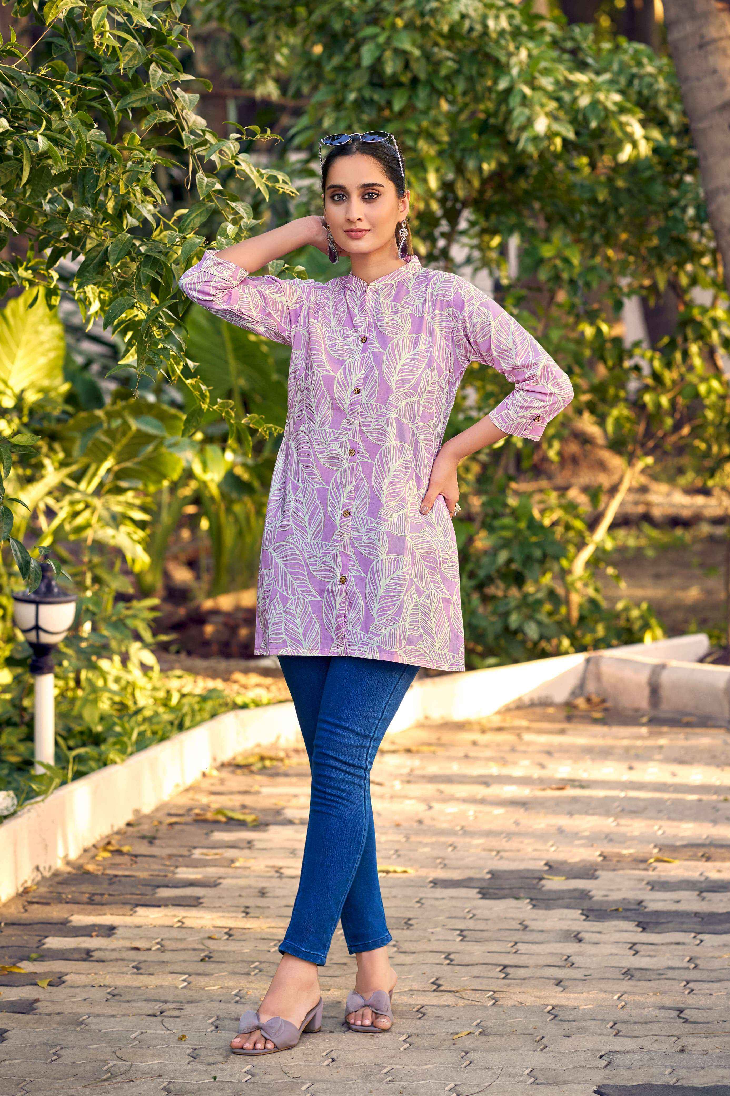 Tips & Tops Cotton Shorties Vol-8 Cotton Kurti (8 pcs Catalogue)