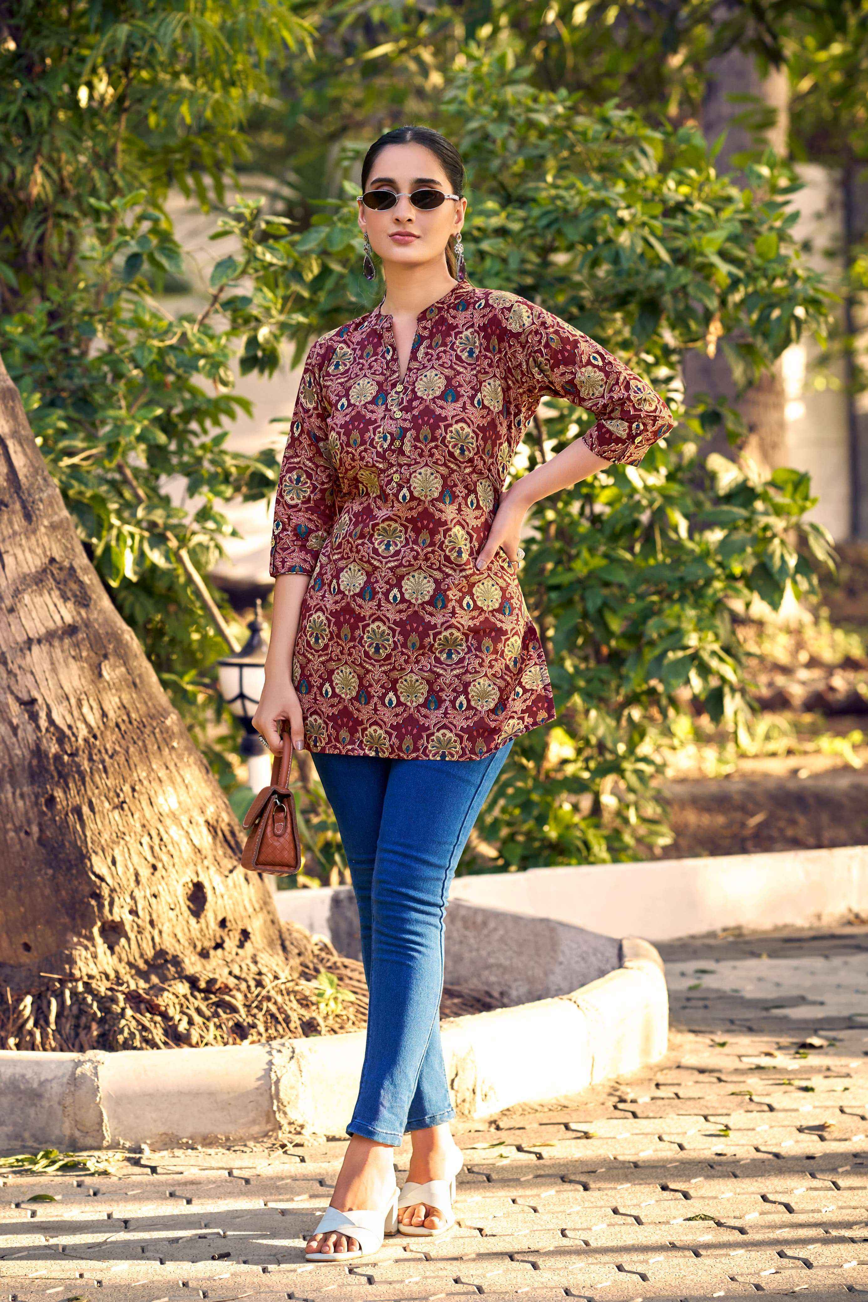 Tips & Tops Cotton Shorties Vol-8 Cotton Kurti (8 pcs Catalogue)