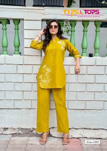 Tips & Tops Fabulous Cotton Co ord set (6 pcs Catalogue)
