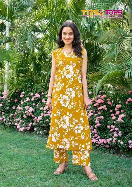 Tips & Tops Olivia Vol-2 Rayon Kurti With Bottom (6 pcs Catalogue)