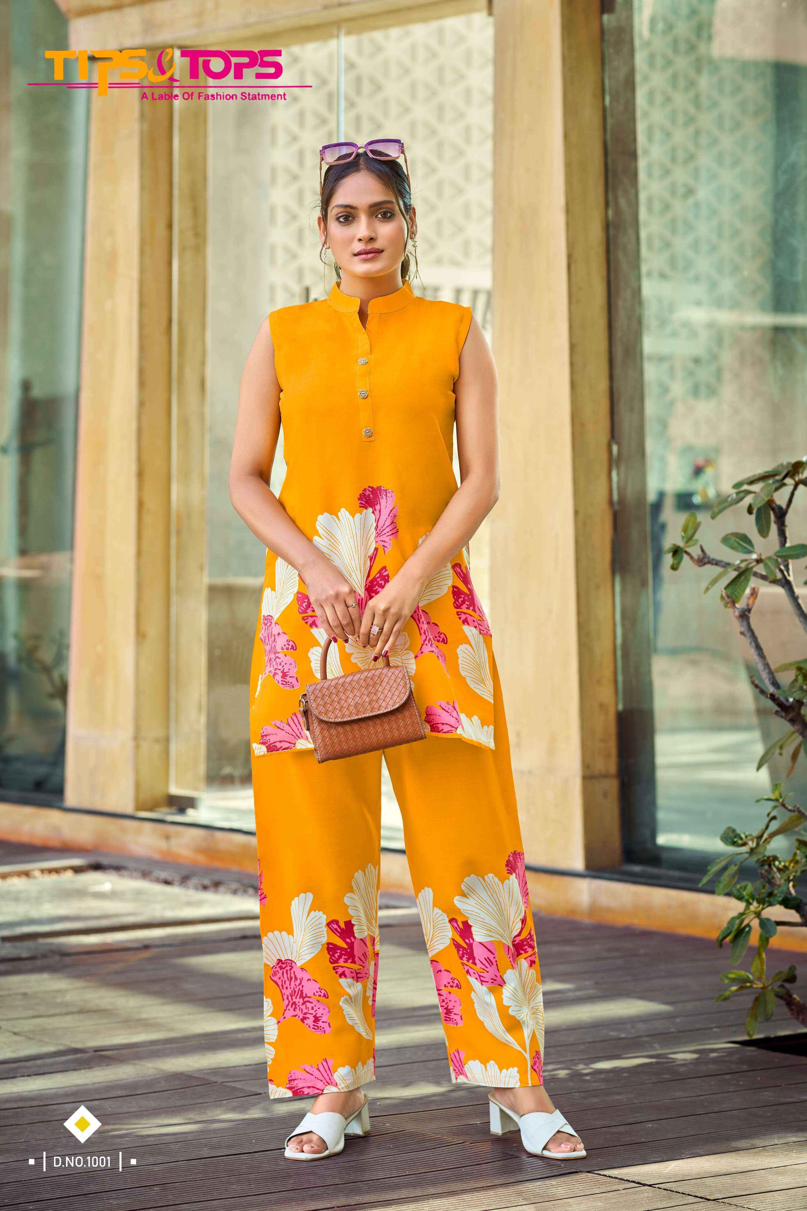 Tips & Tops Summer Beauty Rayon Kurti With Bottom (6 pcs Catalogue)