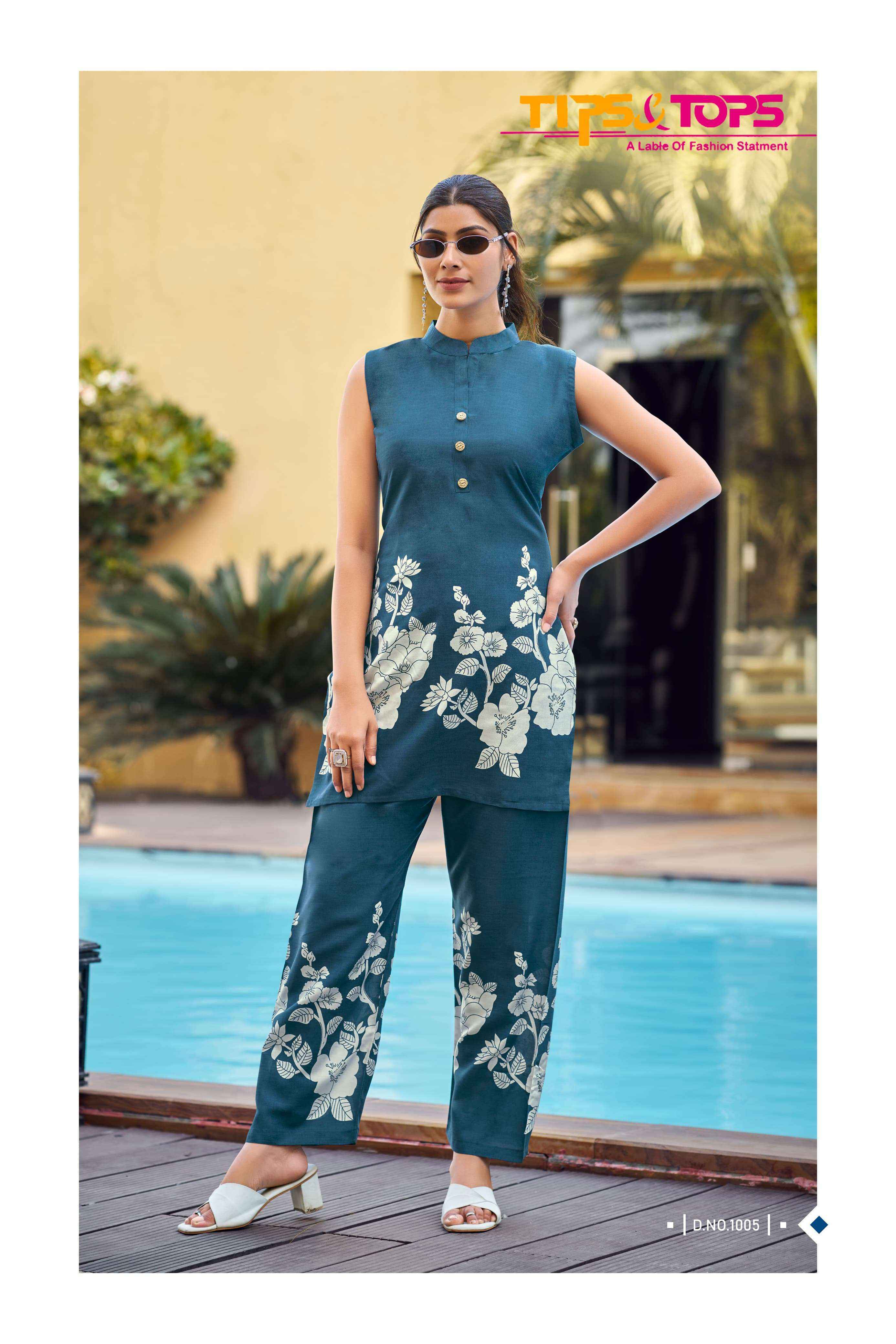 Tips & Tops Summer Beauty Rayon Kurti With Bottom (6 pcs Catalogue)