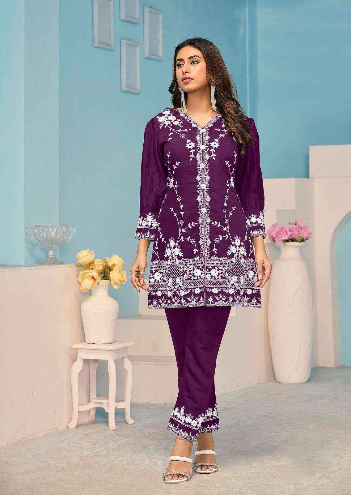 Vamika Veera Vol-3 Rayon Top With Bottom (5 pcs Catalogue)