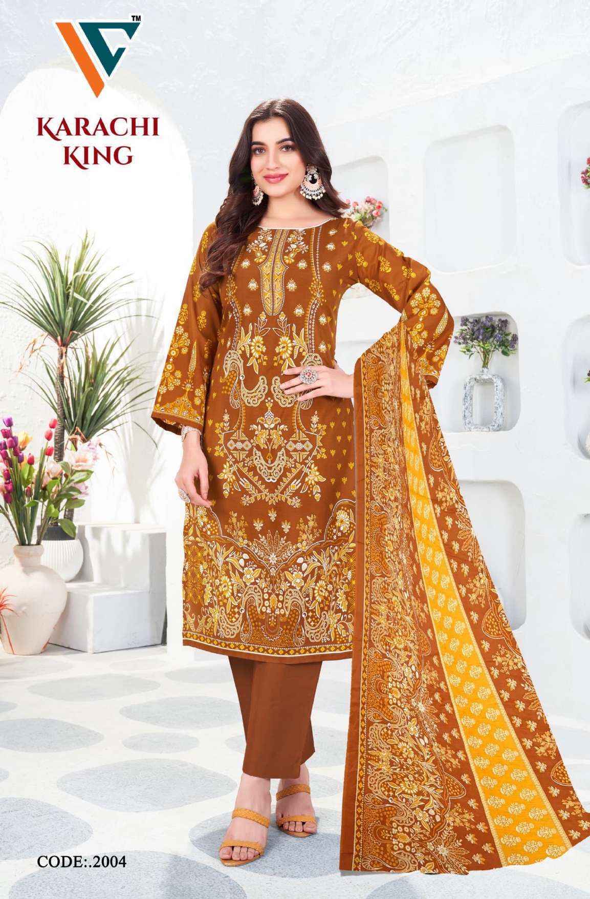 Vandana Creation Karachi King Vol 20 Cotton Dress Material 8 pcs Catalogue