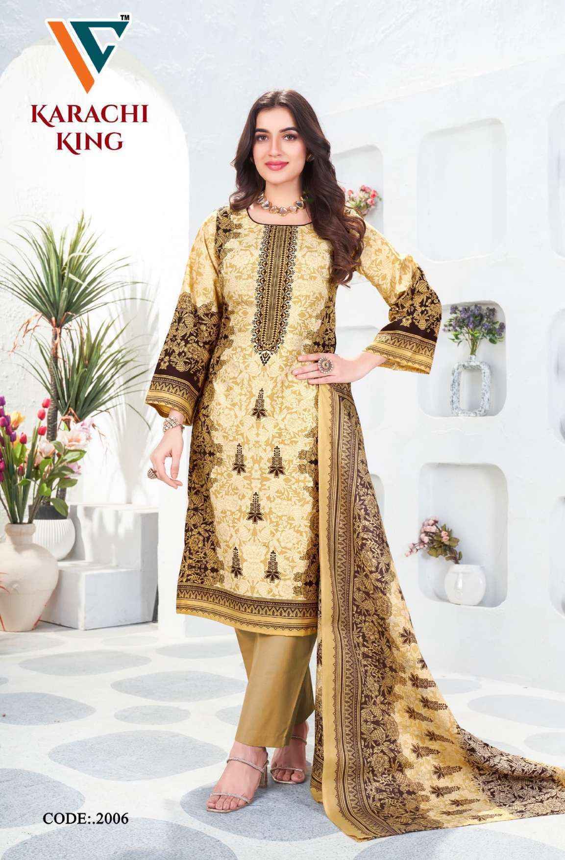 Vandana Creation Karachi King Vol 20 Cotton Dress Material 8 pcs Catalogue